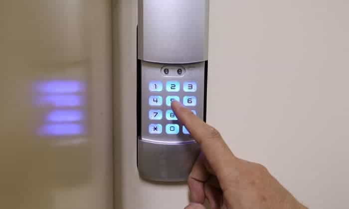 how to change code on keypad door lock