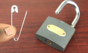 how to open a padlock without a key