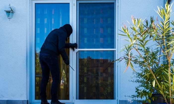 how to secure french doors from burglars