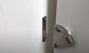 how to lock a sliding barn door