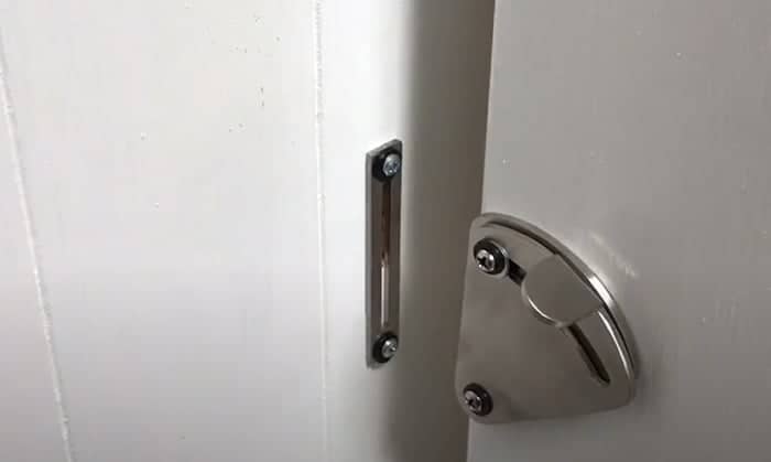 how to lock a sliding barn door