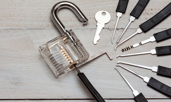 lockpicking 3 pieces cross lock pick opener door unlock locksmith kit crochetage 