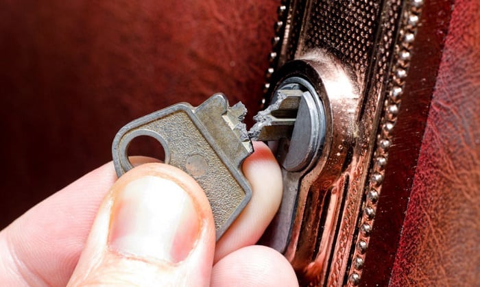 how to remove a broken key from a lock 