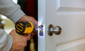 how to install a lock on a bedroom door