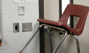 how to lock a door with a chair