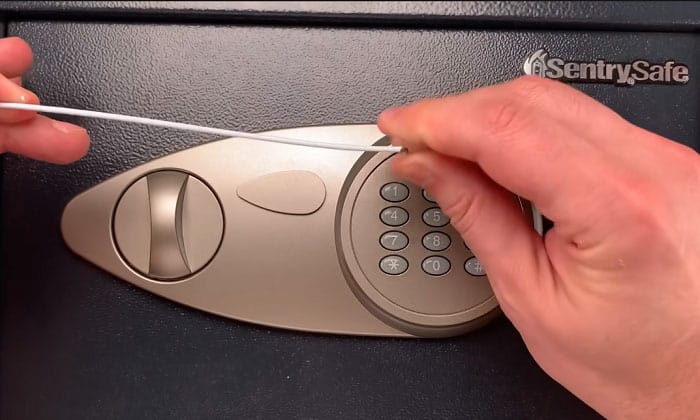 how to open a sentry safe without the combination