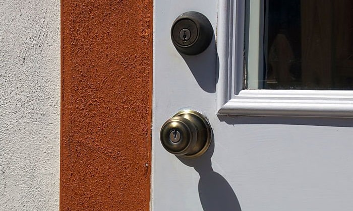 how to remove a deadbolt lock from the outside
