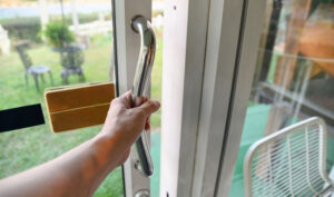 types of sliding glass door locks