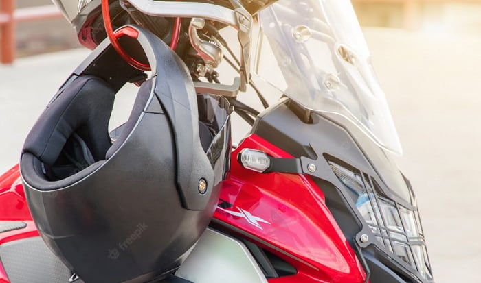 how to lock helmet to motorcycle