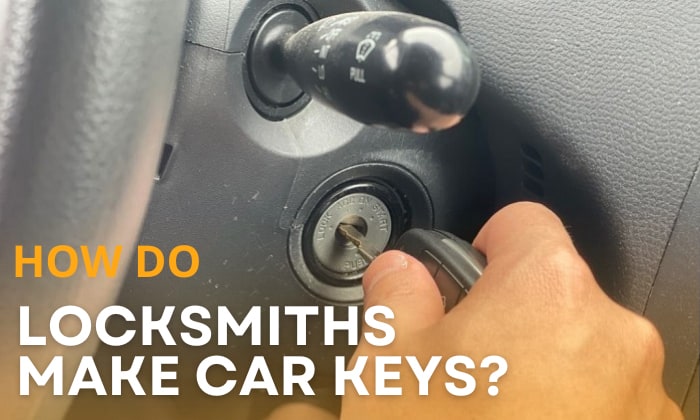 how do locksmiths make car keys