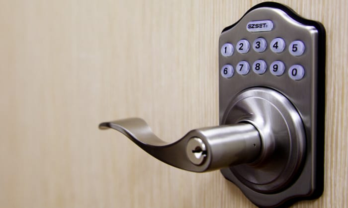 how to change code on brinks keypad door lock