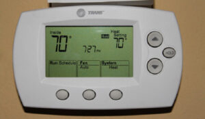 how to lock a trane thermostat