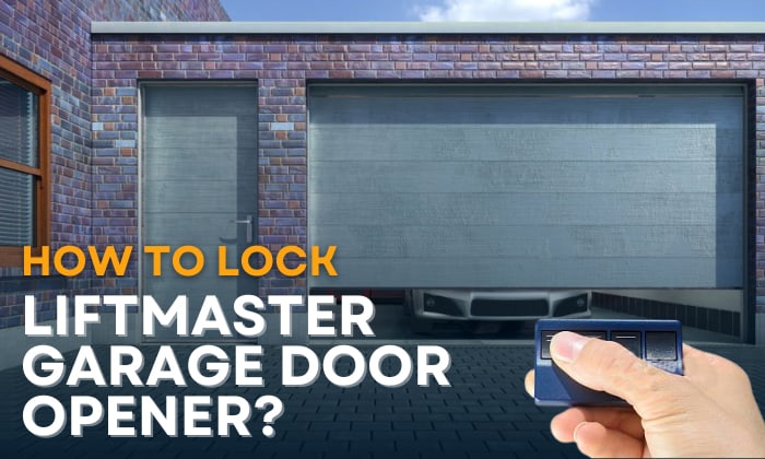 how to lock liftmaster garage door opener