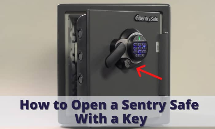 how to open a sentry safe with a key