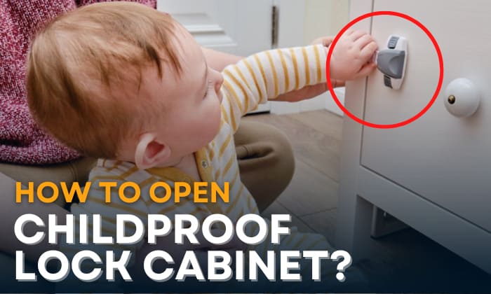 how to open childproof lock cabinet