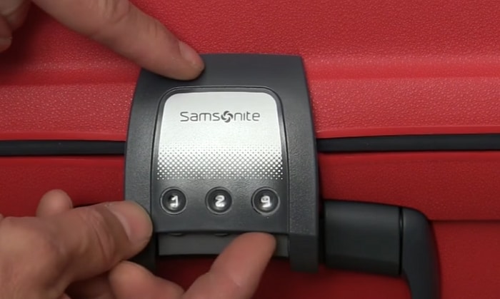 how to reset a samsonite 3 digit lock