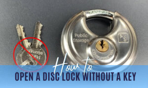 how to open a disc lock without a key