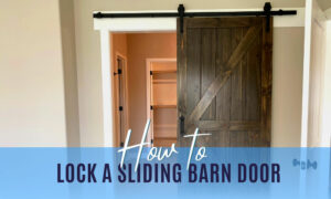 how to lock a sliding barn door