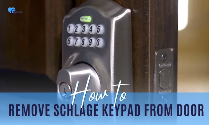 how to remove schlage keypad from door