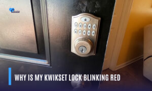 why is my kwikset lock blinking red