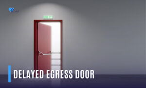 delayed egress door